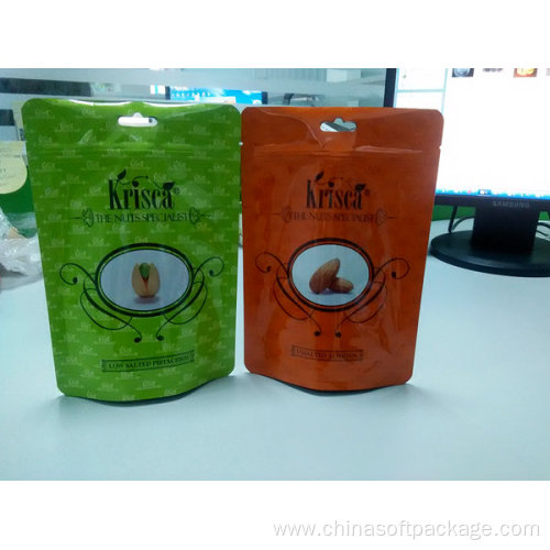 Customized Pistachio Nuts Packaging Bags Food Stand Up Pouch